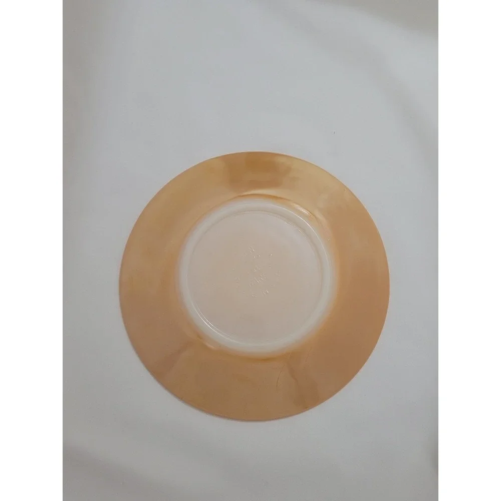 Fire King Peach Lustre Saucer Dish 6
